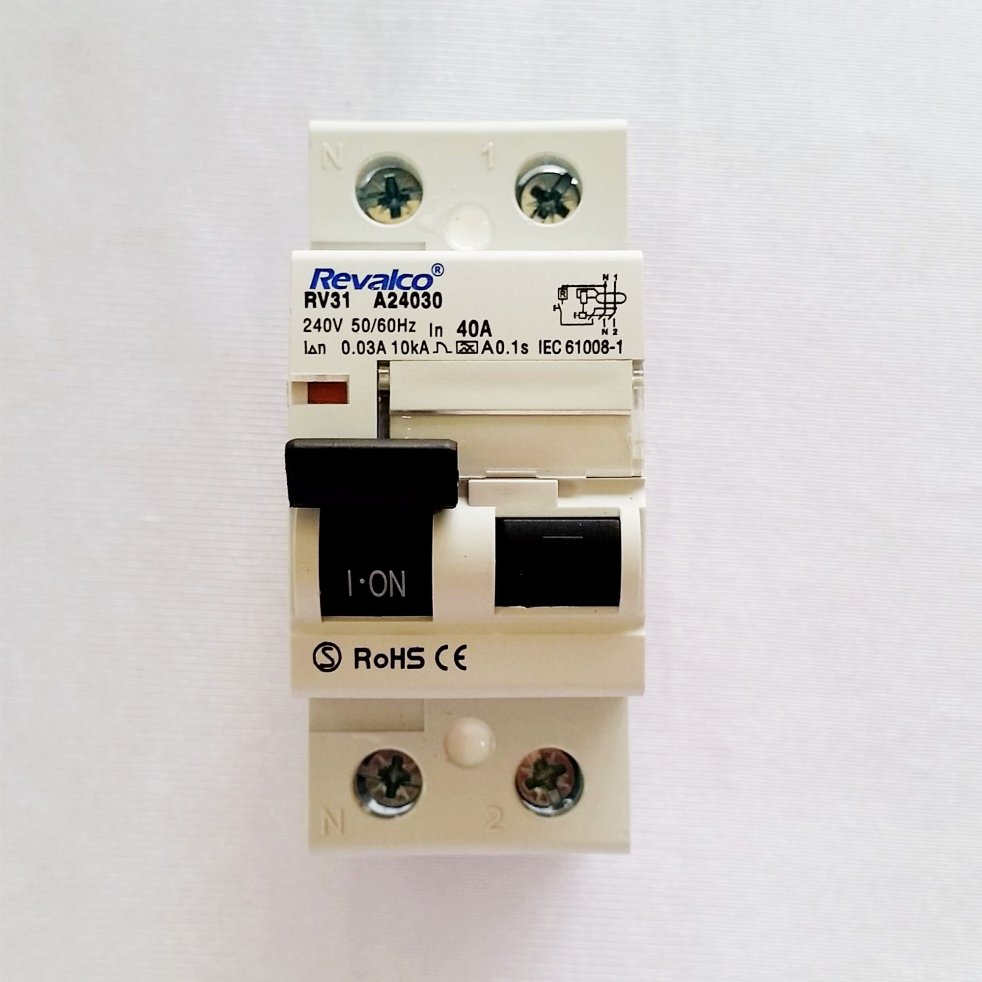 Interruptor diferencial monofasico Revalco 2P 40A 30mA